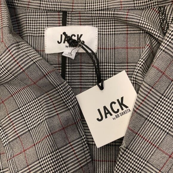 Jack Women's Plaid Blazer NWT. Just cinch it - Picture 3 of 3
